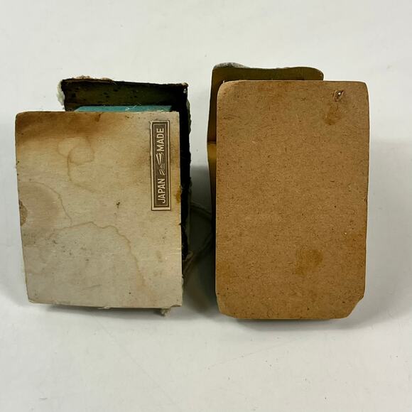 Vtg Japan Glitter House Ornaments Lot of 2 Cardboard Putz Style Christmas Decor - Picture 7 of 13